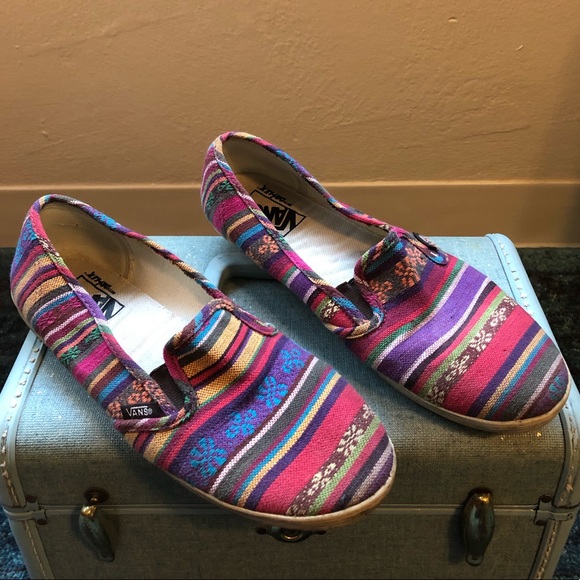 colorful slip on shoes